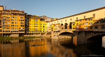 Rowing on the Arno river in Florence, Italy