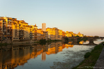 The Arno river in Florence, Italy