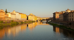 The Arno river in Florence, Italy