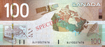 Canadian One hundred-dollar Note (Canadian Journey Series)