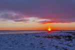 Rayleigh scattering efect at the sunset in the tundra MB-244